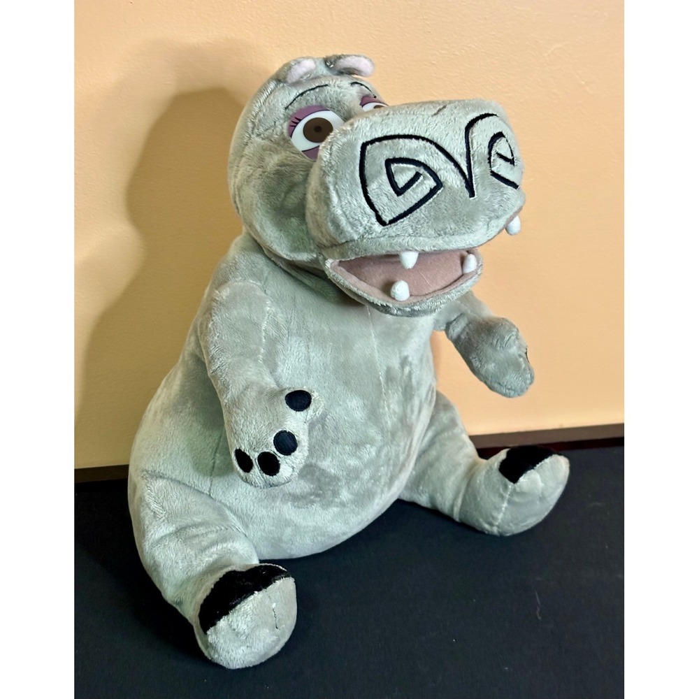 Russ Berrie Madagascar Gloria the Hippo Plush Stuffed Animal Grey 12 inch 2005
